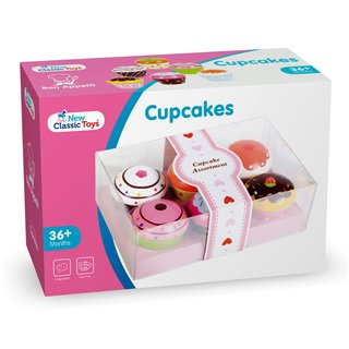 New Classic Toys - Cupcake Assortiment in Geschenkdoos - 6 stuks